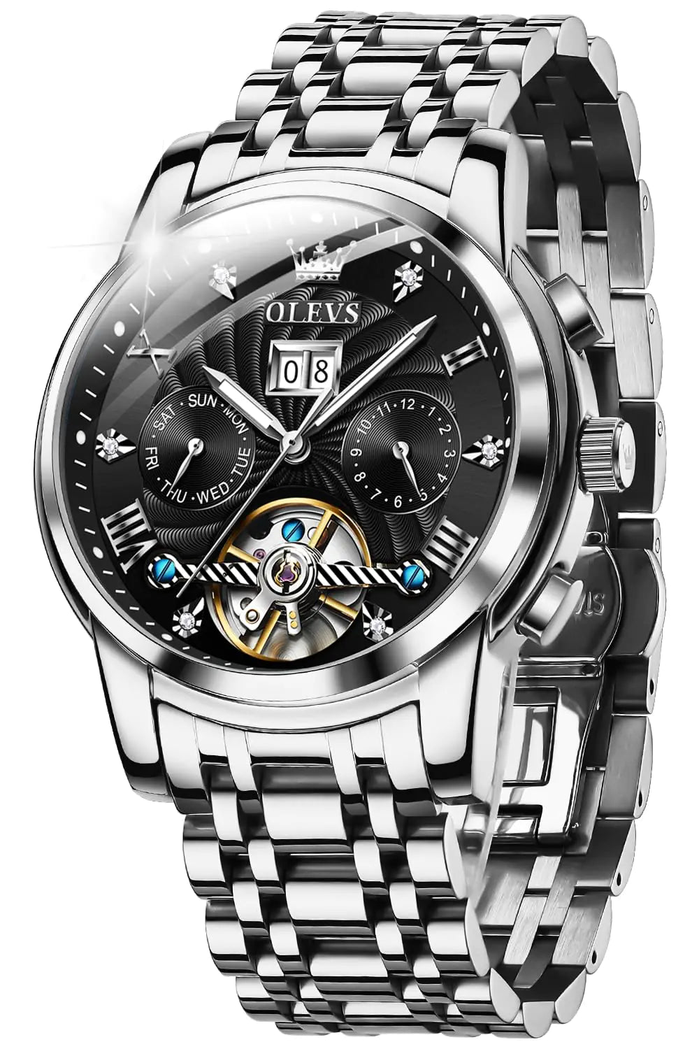 OLEVS Men's Luxury Automatic Tourbillon Watch